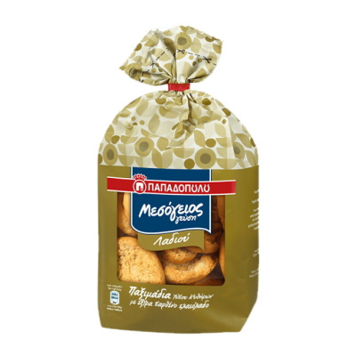 PAPADOPOULOU MESOGEIOS WHEAT RUSKS WITH OLIVEOIL 350gr