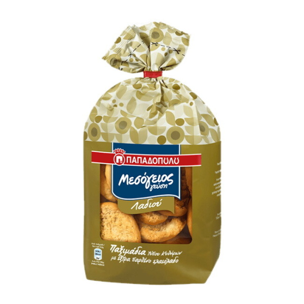 PAPADOPOULOU MESOGEIOS WHEAT RUSKS WITH OLIVEOIL 350gr