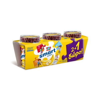 DELTA SMART YOGHURT DESSERT BANANA 2+1 3x135gr