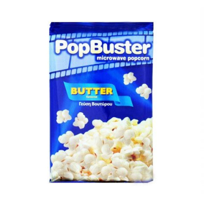 POPBUSTER MICROWAVE POP CORN BUTTER FLAVOURED GLUTEN FREE 100gr