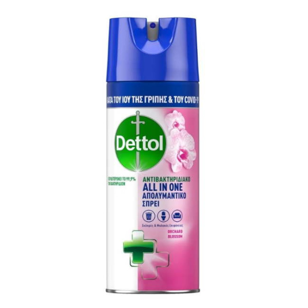 DETTOL ALL IN ONE DISINFECTANT SPRAY ORCHARD BLOSSOM 400ml
