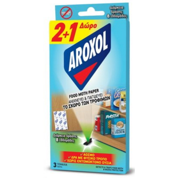 AROXOL FOOD MOTH PAPER 2pcs+1FREE