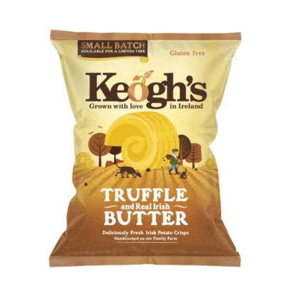 KEOGH'S CRISPS WITH TRUFFLE AND BUTTER LIMITED EDITION 125gr
