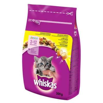 WHISKAS JUNIOR CATS WITH CHICKEN 300gr