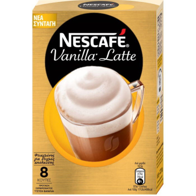 NESCAFE GOLD VANILLA LATTE 8x18,5gr