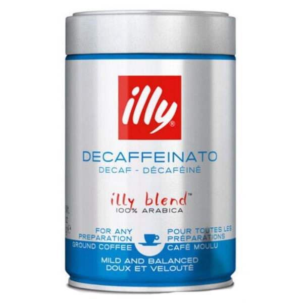 ILLY DECAF GROUNDED ROASTED ESPRESSO 250gr
