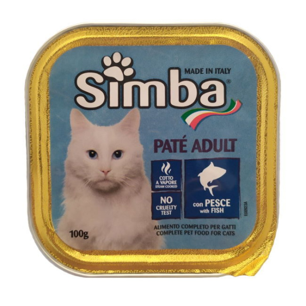 SIMBA Πατέ Για Ενήλικες Γάτες Με Ψάρι 100gr
