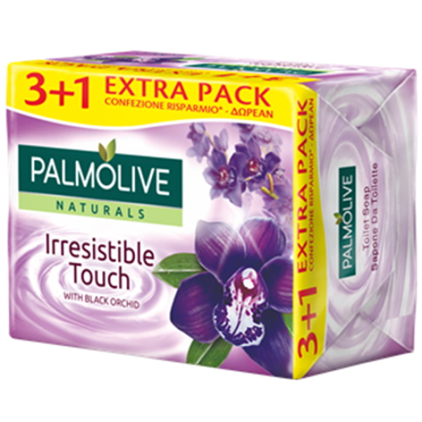 PALMOLIVE IRRESISTIBLE TOUCH SOAP WITH BLACK ORCHID 4X90gr