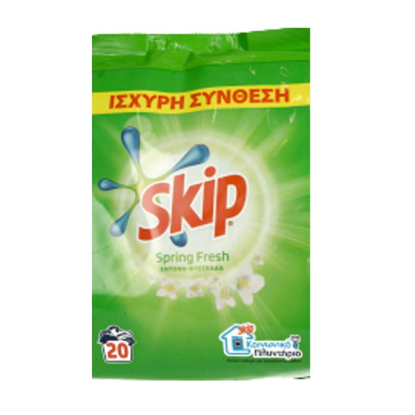 SKIP Spring Fresh Σκόνη Απορρυπαντικό 20μεζ. 1.3lt