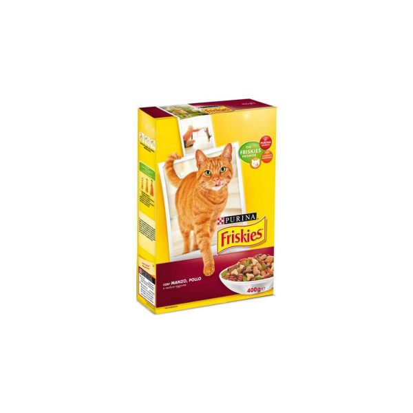 FRISKIES PURINA FOR CATS WITH BEEF CHICKEN AND VEGETABLES 400gr