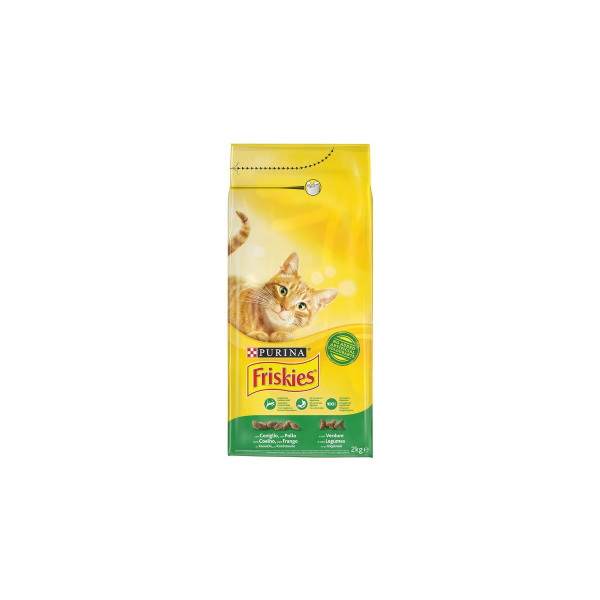 FRISKIES PURINA FOR ADULT CATS WITH RABBIT CHICKEN AND VEGETABLES 2KG