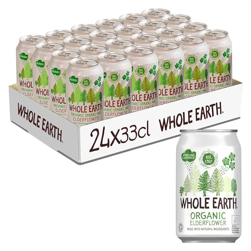 WHOLE EARTH SPARKLING ELDERFLOWER 24x330ml bio