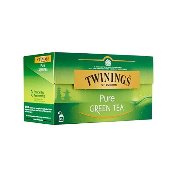 TWININGS PURE GREEN TEA 25pcs 50gr