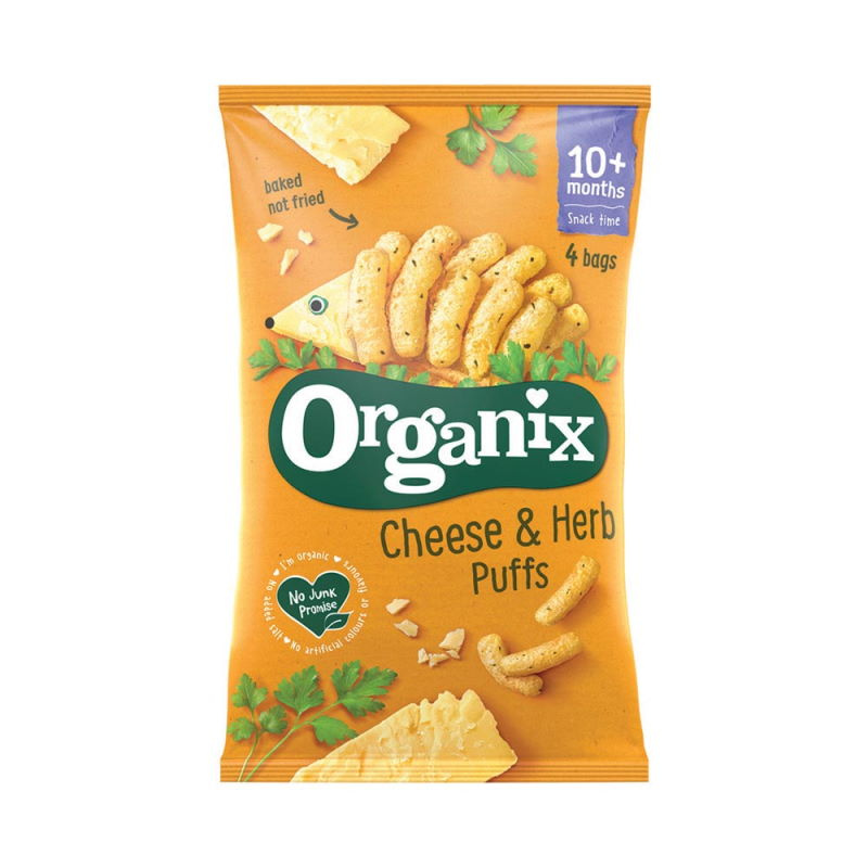 ORGANIX CHEESE & HERB PUFFS 15gr bio