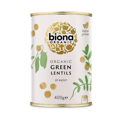 BIONA LENTILS GREEN 400gr bio