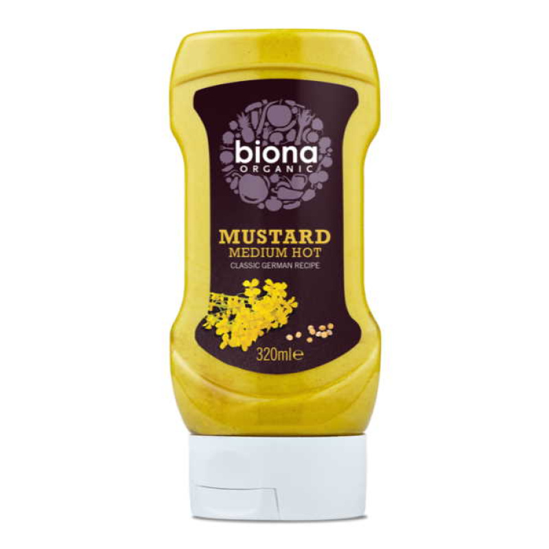 BIONA MEDIUM HOT MUSTARD 320ml bio