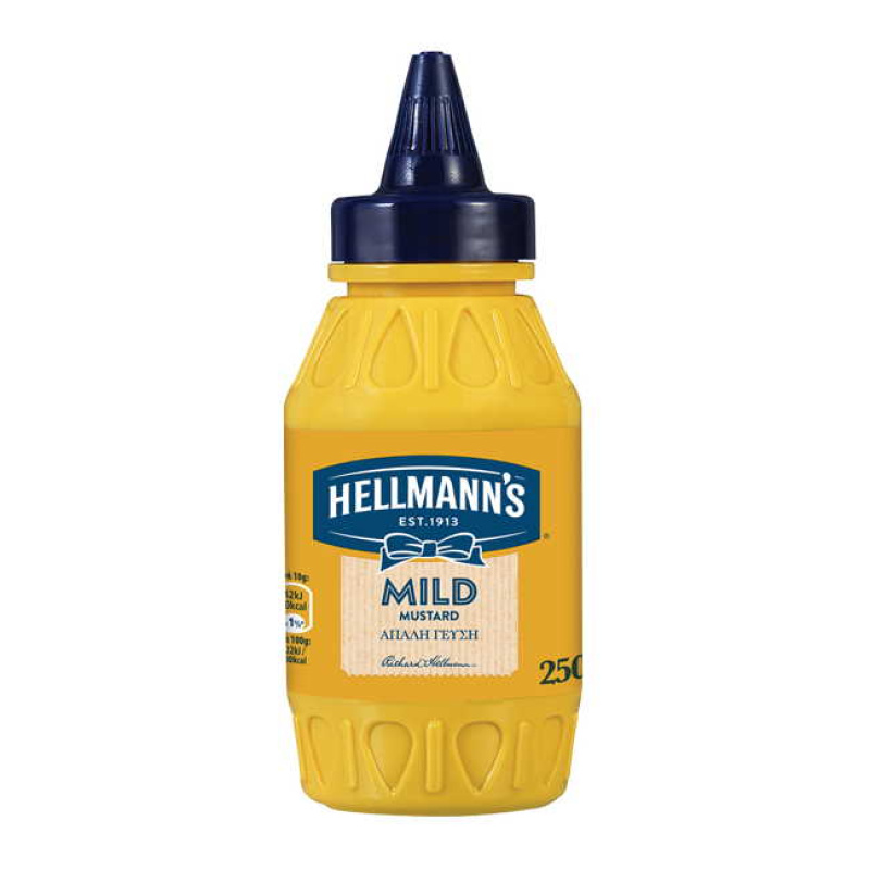 HELLMANN'S MILD MUSTARD 250gr
