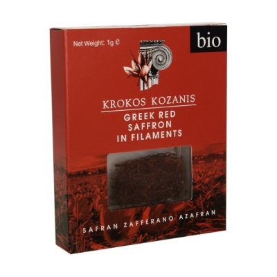 KROKOS KOZANIS PDO GREEK RED SAFFRON IN FILAMENTS 1gr bio