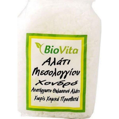 BIOVITA COARSE SALT FROM MESSOLONGHI 500gr