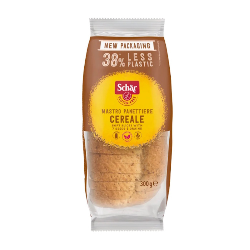 SCHAR GLUTEN FREE WHOLEGRAIN BREAD  WITH 7 SEEDS IN SLICES 300gr