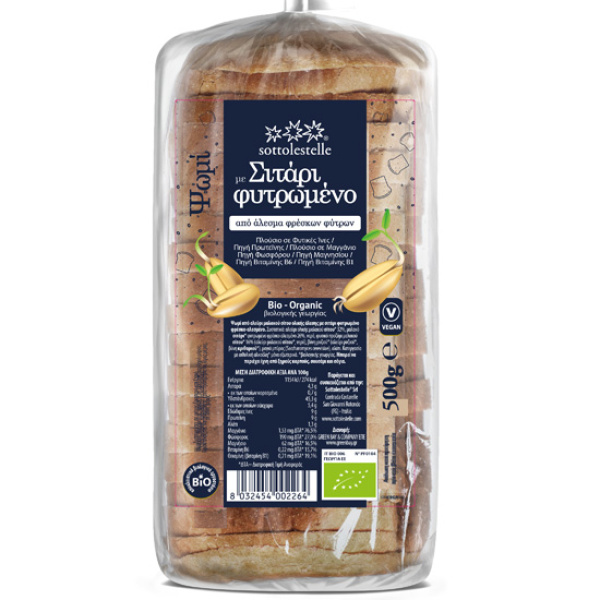 SOTTOLESTELLE SLICED SPROUTED WHEAT BREAD 400gr bio