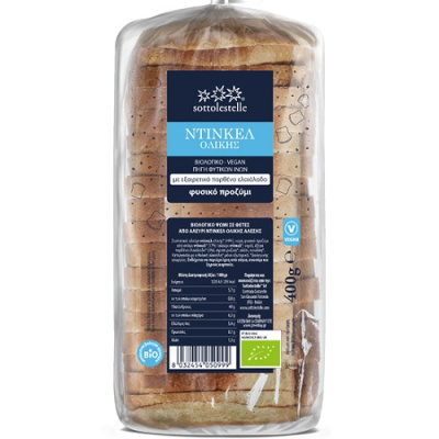 SOTTOLESTELLE SLICED SPELT BREAD 400gr bio