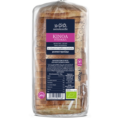 SOTTOLESTELLE SLICED BREAD QUINOA & SPELT 400gr bio