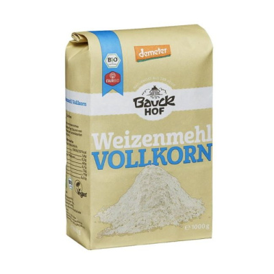 BAUCKHOF WHOLEGRAIN WHEAT FLOUR 1kg bio