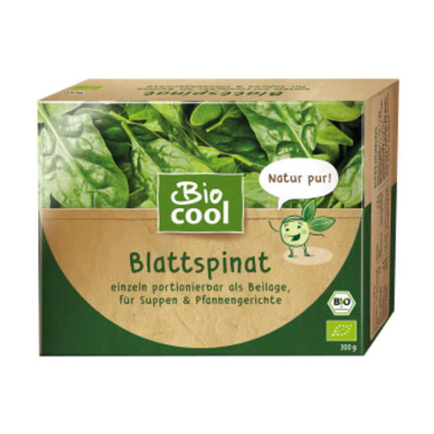 BIO COOL SPINACH LEAVES 300gr bio