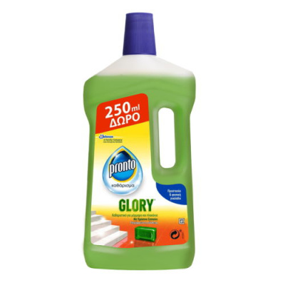 PRONTO Glory με Πράσινο Σαπούνι για Πατώματα 750ml+250ml ΔΩΡΟ