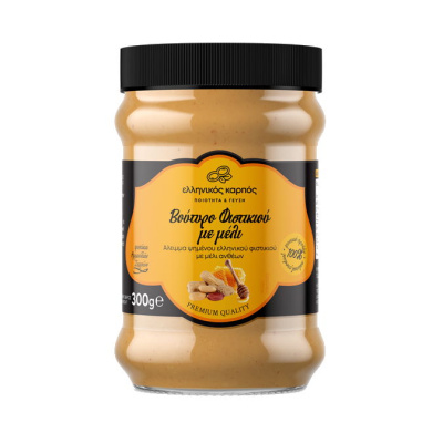 GREEKNUT PEANUT BUTTER WITH HONEY 300gr