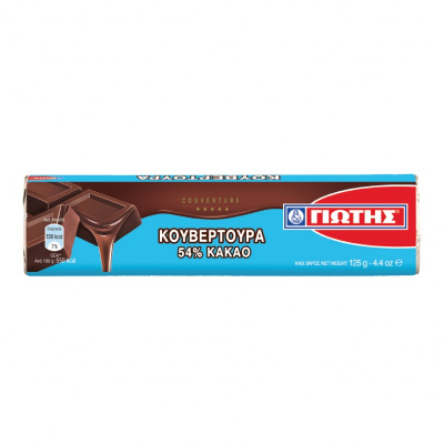 GIOTIS COUVERTURE 54% CACAO 125gr