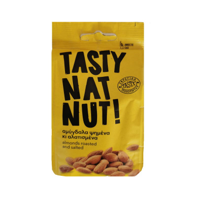 TASTY NATNUT ALMONDS ROASTED & SALTED 91gr