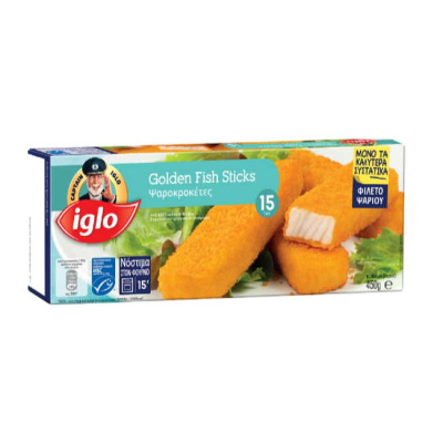 CAPTAIN IGLO Golden Fish Sticks 15τεμ. 450gr