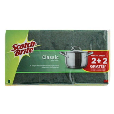 SCOTCH BRITE Κλασσικό Σφουγγάρι 2+2 ΔΩΡΟ