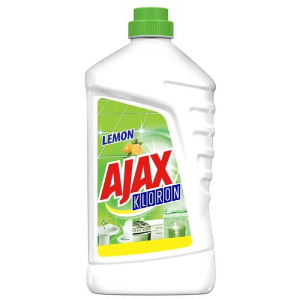 AJAX KLORON Λεμόνι Απολυμαντικό Γενικό Καθαριστικό 1lt