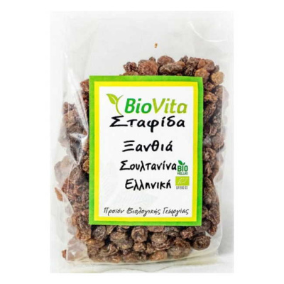 BIOVITA GOLDEN SULTANINA RAISINS OF CORINTH 250gr bio