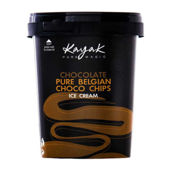 KAYAK CHOCOLATE PURE BELGIAN CHOCO CHIPS 500ml