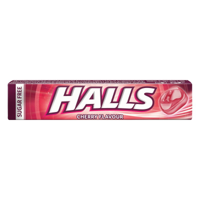 HALLS CHERRY FLAVOUR SUGAR FREE 32gr