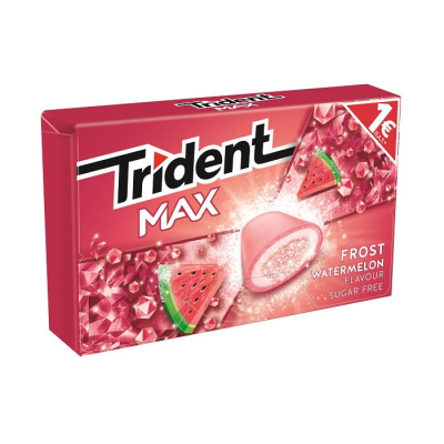 TRIDENT MAX FROST WATERMELON FLAVOURED GUM 20gr