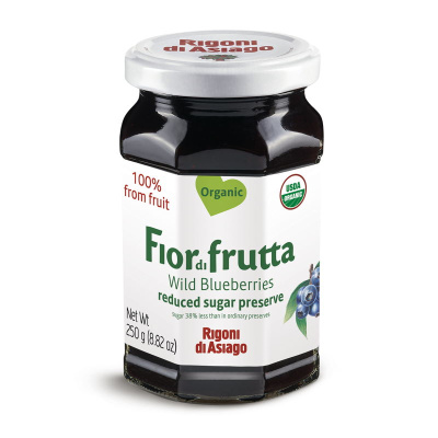 RIGONI DI ASIAGO FIORDIFRUTTA WILD BLUEBERRIES JAM 250gr bio