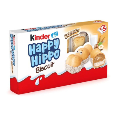 KINDER Happy Hippo Φουντούκι 5τεμ x 20,7gr