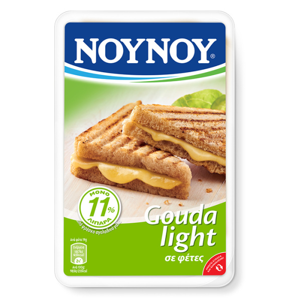 NOUNOU GOUDA LIGHT SLICES 11% FAT 175gr