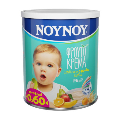 NOUNOU CREAM WITH 5 FRUITS 300gr -0,60