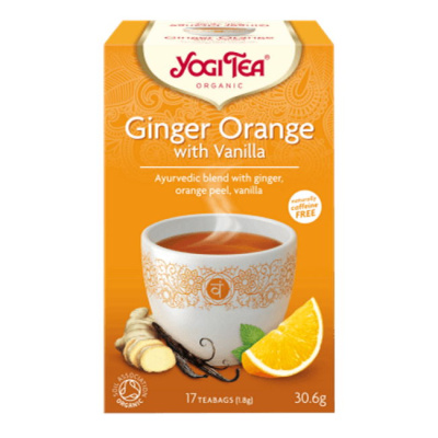 YOGI TEA GINGER ORANGE WITH VANILLA 17pcs 30.6gr bio