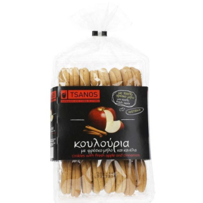 TSANOS COOKIES WITH FRESH APPLE & CINNAMON 300gr