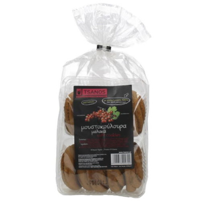 TSANOS SOFT COOKIES "MOUSTOKOULOURA" 350gr