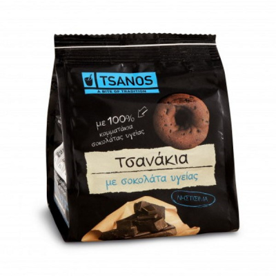 TSANOS "TSANAKIA" SNACKS WITH DARK CHOCOLATE 70gr