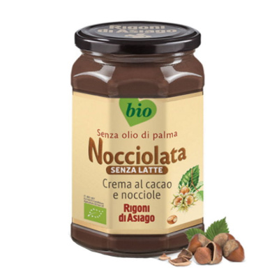 RIGONI DI ASIAGO NOCCIOLATA HAZELNUT SPREAD WITH CACAO NO MILK 270gr bio