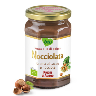 RIGONI DI ASIAGO NOCCIOLATA HAZELNUT SPREAD WITH CACAO 270gr bio